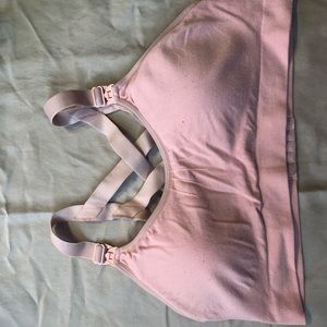 Light pink nursing bra